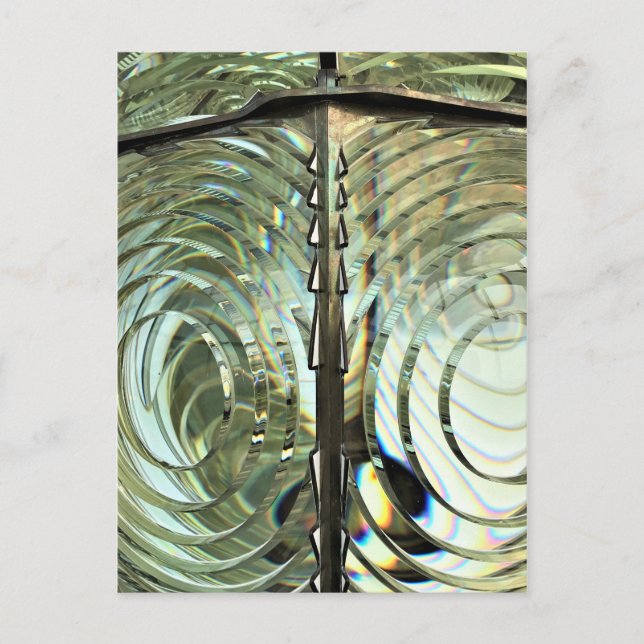 Cartão Postal Frensel Lens, Farol Cape Blanco, Costa do Oregon (Frente)