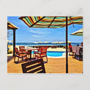 Cartão Postal Frente de praia