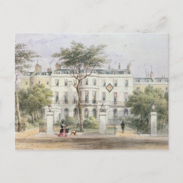 Cartão Postal Frente oeste da Casa de Sir Robert Peel (Frente)