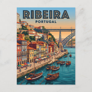 Cartão Postal Frente Ribeira Portugal