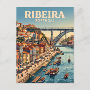 Cartão Postal Frente Ribeirinha Portugal