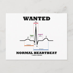 Cartão Postal Frequência cardíaca normal (eletrocardiograma)