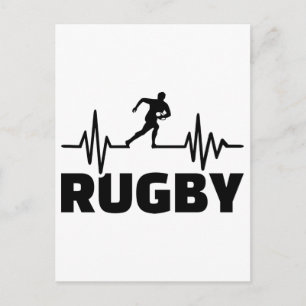 Cartão Postal Frequência de rugby