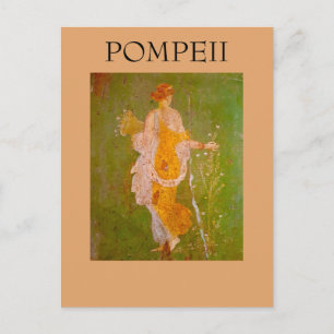 Cartão Postal Fresco da Flora em Villa de Ariadne, Pompeia