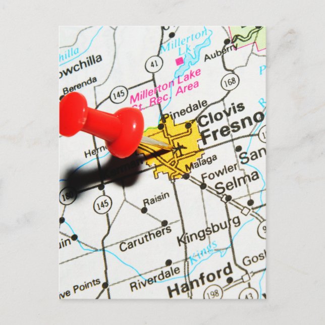 Cartão Postal Fresno, Califórnia (Frente)