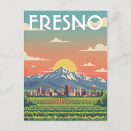 Cartão Postal Fresno California Central Valley