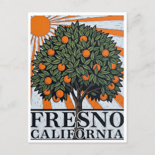 Cartão Postal Fresno California Central Valley