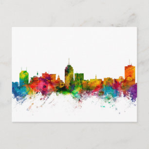Cartão Postal Fresno California Skyline