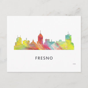CARTÃO POSTAL FRESNO CALIFÓRNIA SKYLINE WB1 -