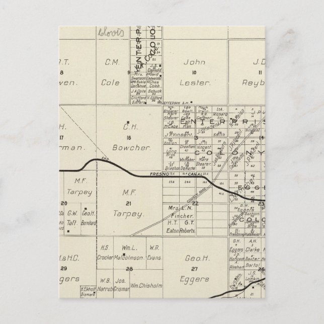 Cartão Postal Fresno County, Califórnia 4 (Frente)