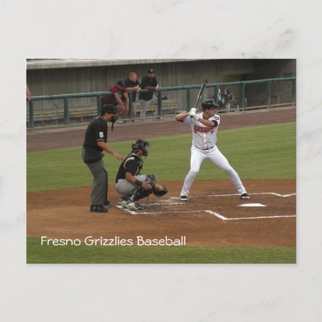 Cartão Postal Fresno Grizzlies Baseball (Frente)