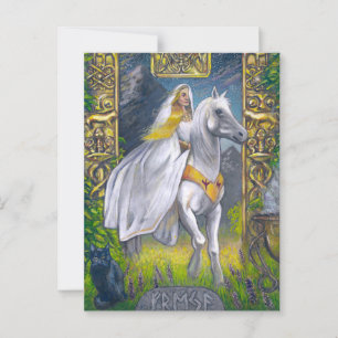 Cartão Postal Freyja atravessa os portões do Folkvangr