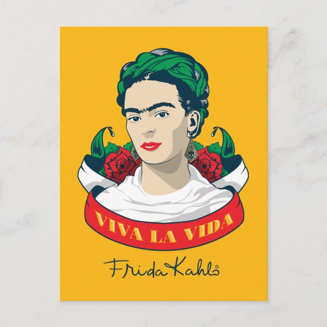 Cartão Postal Frida Kahlo | Viva la Vida (Frente)