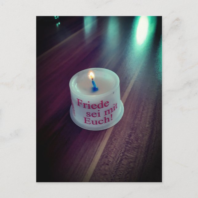 Cartão Postal Friede sei mit Euch christliche (Frente)