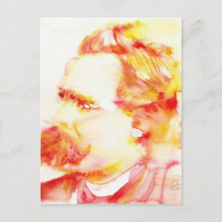 Cartão Postal friedrich nietzsche - retrato aquoso.3
