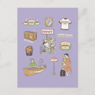 Cartão Postal FRIENDS™   Ícones Desenho Animado