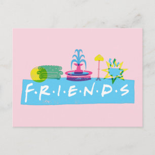 Cartão Postal FRIENDS™   Logotipo com Ícones
