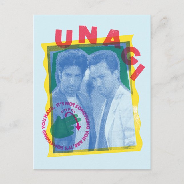 Cartão Postal FRIENDS™ | Ross & Chandler - Unagi (Frente)
