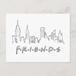 Cartão Postal FRIENDS™ | Silhueta da Cidade de Nova York
