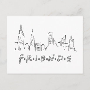 Cartão Postal FRIENDS™ Silhueta da Cidade de Nova York