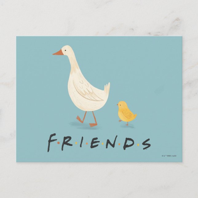 Cartão Postal FRIENDS™ | The Chick and the Duck (Frente)