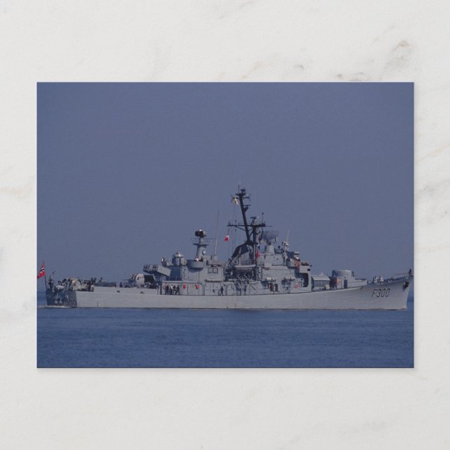 Cartão Postal Frigate OSLO F3000, Noruega (Frente)
