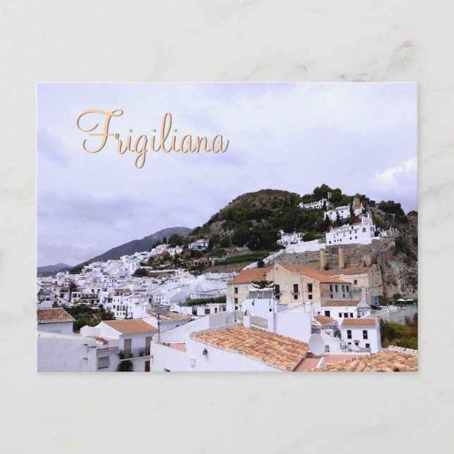 Cartão Postal Frigiliana - das weiße Dorf in Andalusien (Frente)