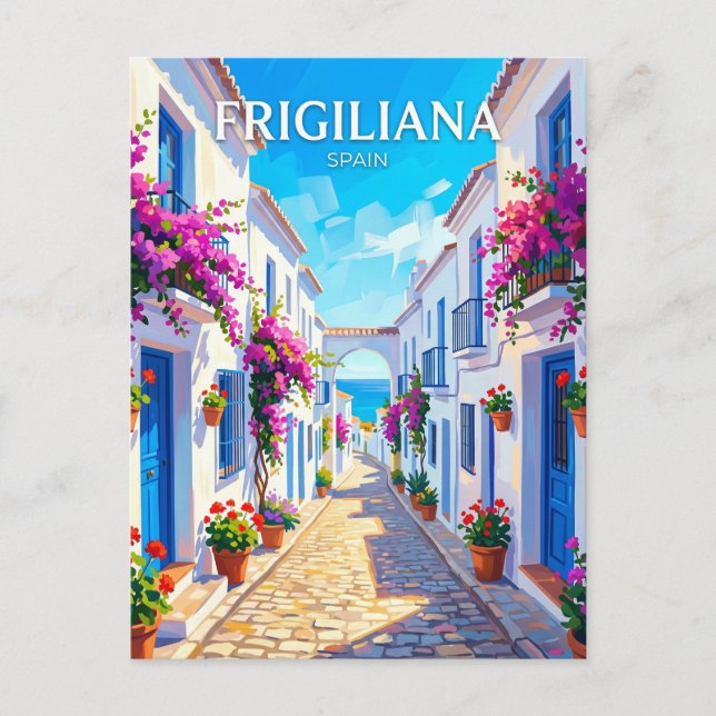 Cartão Postal Frigiliana Espanha (Frente)