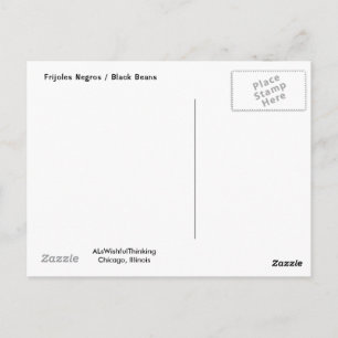 Cartão Postal Frijoles Negros / Black Beans
