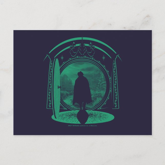 Cartão Postal FRODO™ Leaving THE SHIRE™ Silhouette (Frente)