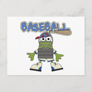 Cartão Postal Frog Baseball - Camisetas de Catcher e Presentes