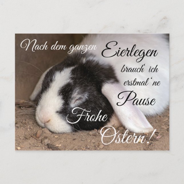 Cartão Postal Frohe Ostern für Deine Liebsten! (Frente)