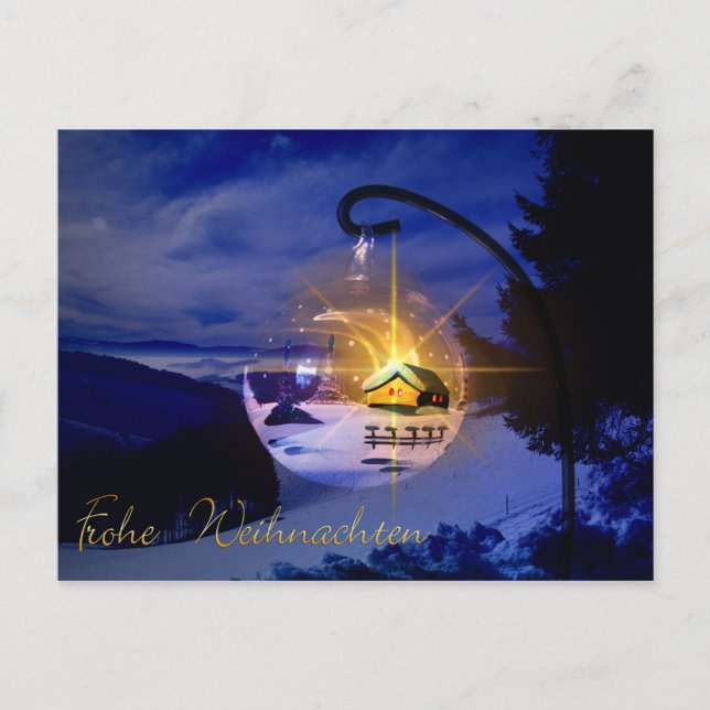 Cartão Postal Frohe Weihnachten (Frente)