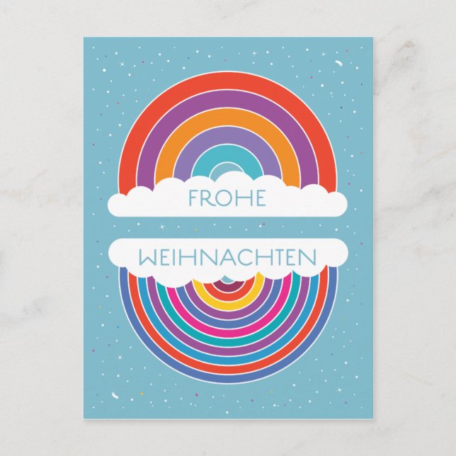 Cartão Postal Frohe Weihnachten (Frente)