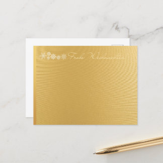 Cartão Postal Frohe Weinachten Feliz Natal