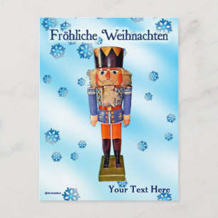 Cartão Postal Fröhliche Weihnachten, o quebra-cabeça alemão