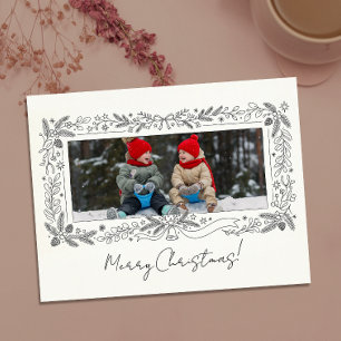 Cartão Postal Fronteira Botânica de Natal para Família com Foto 