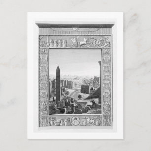 Cartão Postal Fronteira com o volume 1 da "Descrição do Eg