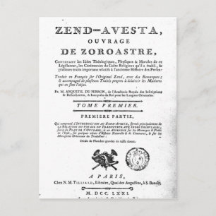 Cartão Postal Fronteira de uma edição do "Zend"