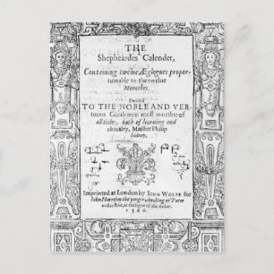 Cartão Postal Fronteira do "Shepeards Calender"
