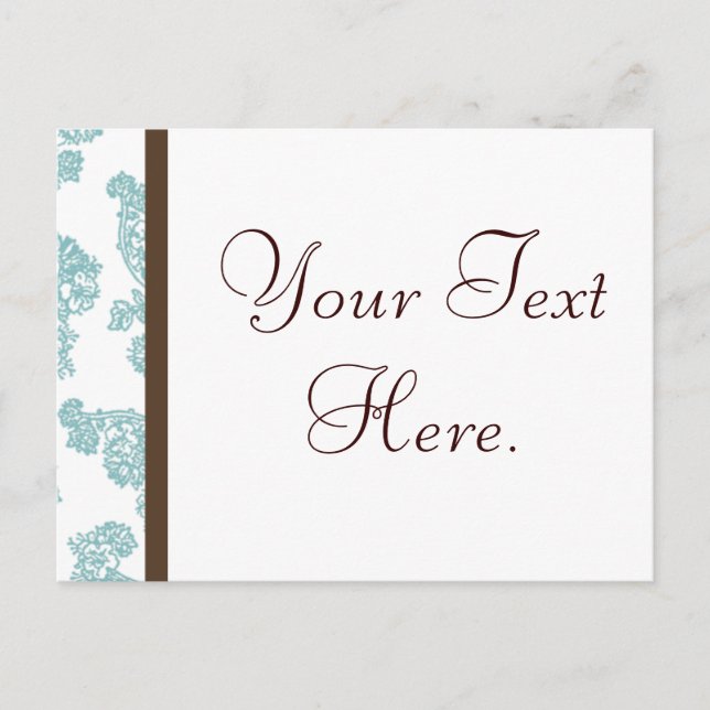 Cartão Postal fronteira florescente (Frente)