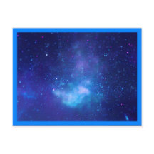 Fronteira Galáxia Celestial Safira Aqua Foto Azul