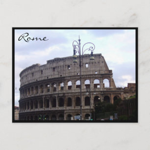 Cartão Postal fronteira roma colosseum