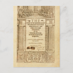 Cartão Postal Frontispício do livro de orações comuns