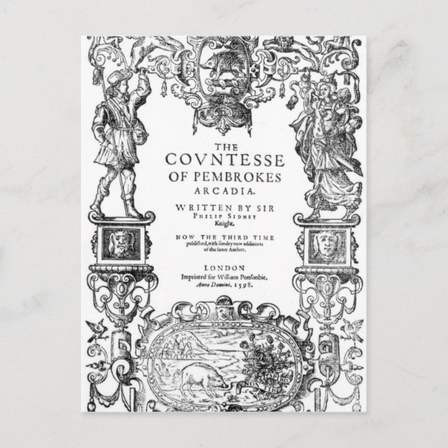 Cartão Postal Frontispiece "A Condessa de Pembroke" (Frente)