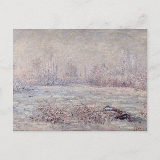 Cartão Postal Frost perto de Vetheuil, 1880 (Frente)