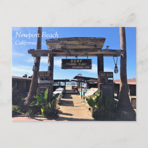 Cartão Postal Frota de Pesca Dory, Newport Beach, Califórnia