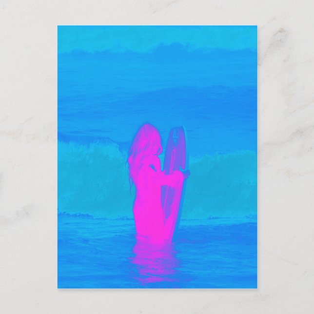 Cartão Postal Frothing Neon (Frente)