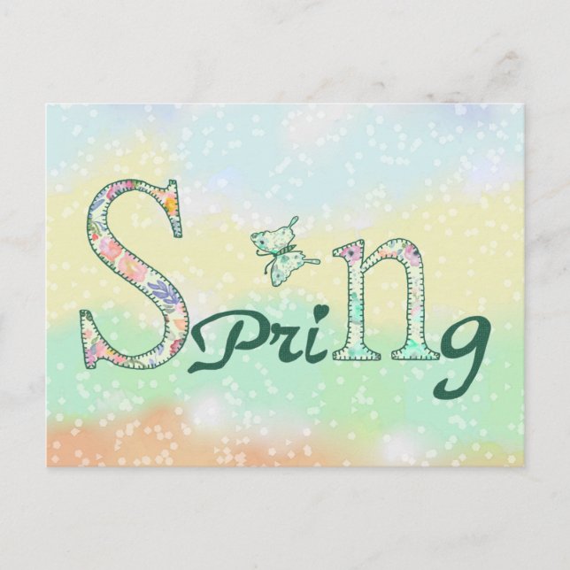 Cartão Postal Frühling (Frente)