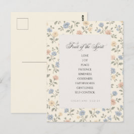 Cartão Postal Fruit of the Spirit Galatians 5:22–23 Bible Verse 